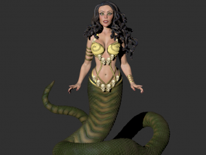 medusa gorgon high poly Model 3D