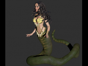 medusa gorgon high poly Model 3D