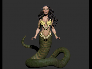 medusa gorgon high poly Model 3D