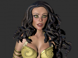 medusa gorgon high poly Model 3D