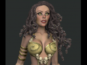 medusa gorgon high poly Model 3D