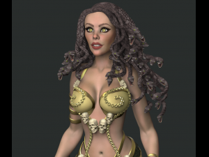medusa gorgon high poly Model 3D