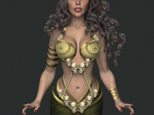 medusa gorgon high poly Model 3D