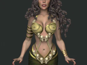 medusa gorgon high poly 3D Model