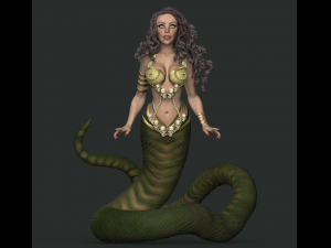 medusa gorgon high poly Model 3D