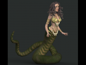 medusa gorgon high poly Model 3D