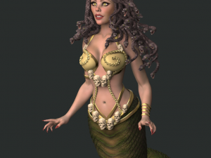medusa gorgon high poly Model 3D