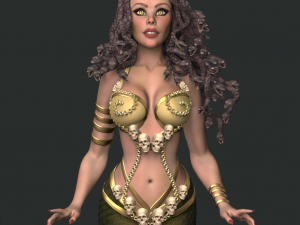 medusa gorgon high poly Model 3D