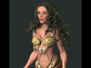 medusa gorgon high poly Model 3D