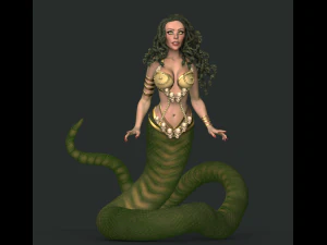 medusa gorgon high poly 3D Model