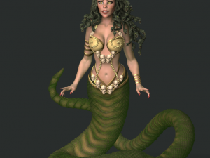 medusa gorgon high poly Model 3D