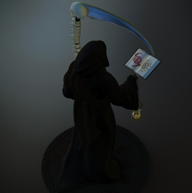 grim reaper high poly 3D Model in Fantasy 3DExport