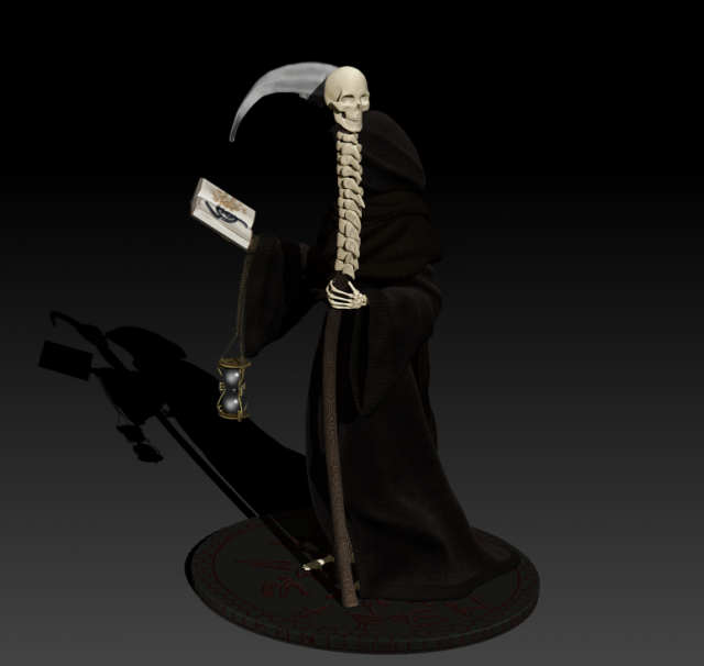 grim reaper high poly 3D Model in Fantasy 3DExport