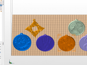 set of pendants 6 pieces stl Modelo de Impressão 3D