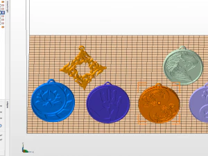 set of pendants 6 pieces stl 3D Print Model