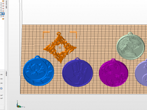 set of pendants 6 pieces stl Modelo de Impressão 3D