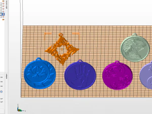 set of pendants 6 pieces stl 3D Print Model