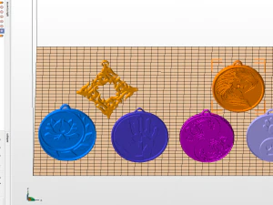 set of pendants 6 pieces stl 3D Print Model