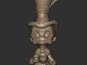 worm cartoon high poly Modelo 3D