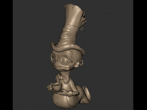 worm cartoon high poly Modelo 3D