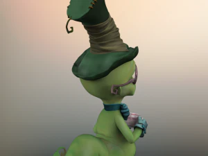 worm cartoon high poly 3D Model