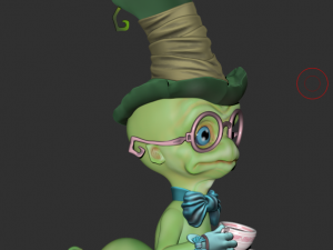 worm cartoon high poly Modelo 3D