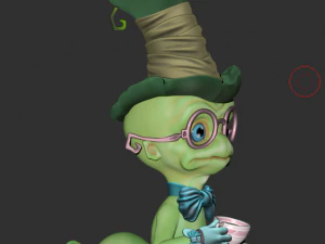 worm cartoon high poly 3D Model