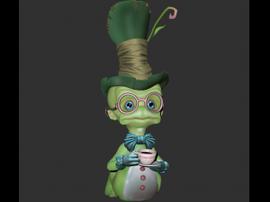 worm cartoon high poly Modelo 3D
