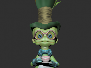 worm cartoon high poly Modelo 3D
