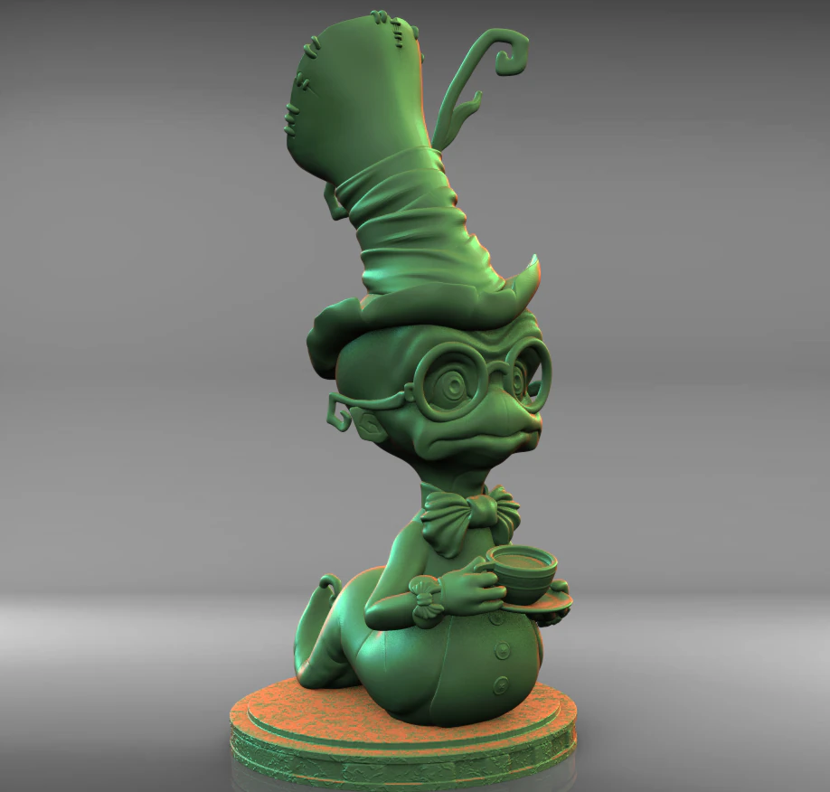 Desenho animado de verme stl Modelo de Impressão 3D .c4d .max .obj .3ds .fbx .stl .blend 