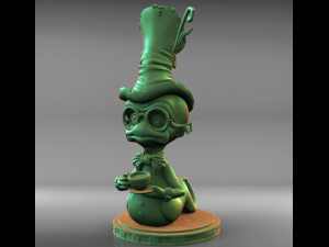 Worm cartoon stl Modèles 3D en vedette