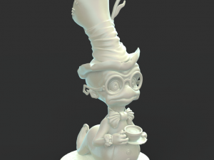 Worm cartoon stl Modèles 3D en vedette