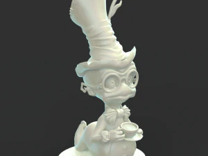 Desenho animado de verme stl Modelo de Impressão 3D