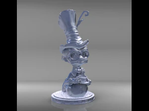 Desenho animado de verme stl Modelo de Impressão 3D