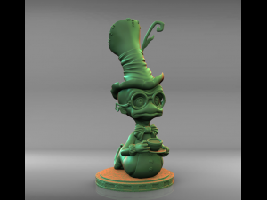 Worm cartoon stl Modèles 3D en vedette