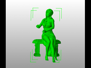 woman with harp stl3d print model high poly Modèles 3D en vedette