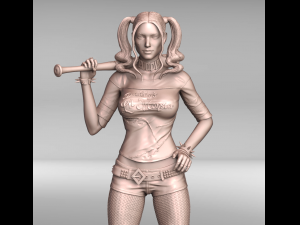 harley quinn 3d print stl Modello di stampa 3D