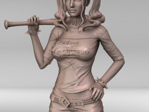 harley quinn 3d print stl Modello di stampa 3D
