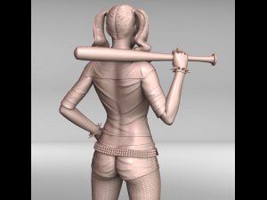 harley quinn 3d print stl Modello di stampa 3D