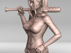 harley quinn 3d print stl Modello di stampa 3D