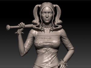 harley quinn 3d print stl Modello di stampa 3D