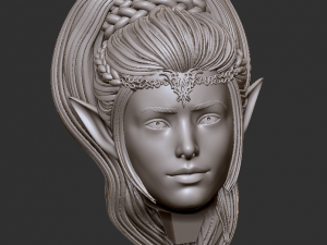 female elf archer 3d print and high poly 3D Baskı Modeli
