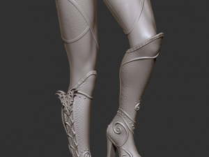 female elf archer 3d print and high poly 3D Baskı Modeli