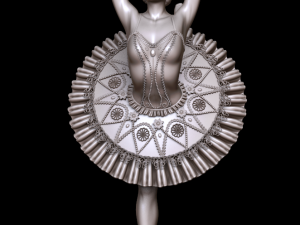 ballerina 3d print and high poly 3D 프린트 모델