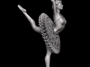 ballerina 3d print and high poly 3D 프린트 모델