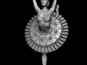 ballerina 3d print and high poly 3D 프린트 모델