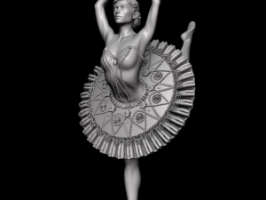ballerina 3d print and high poly 3D 프린트 모델
