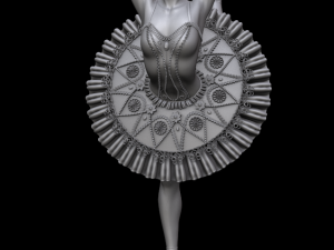 ballerina 3d print and high poly 3D 프린트 모델