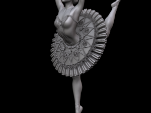ballerina 3d print and high poly 3D 프린트 모델