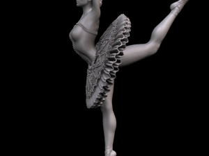 ballerina 3d print and high poly 3D 프린트 모델